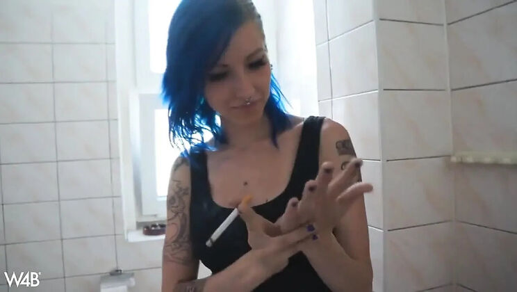 Smurfette Amateur Tattoo Piercing Babe Solo HD Smoking Homemade Beauty Model Stunner Blue Hair Storyline Nasty Tattooing Homegrown Today Dangerous Special Fairy Good Beauties Novice Learns Ho