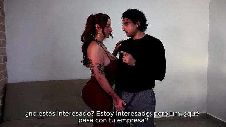 Indian guy seduces big ass big tits Latina real estate agent - Devil Khloee