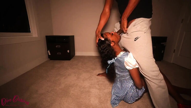 Dorothy: Nasty Black Teen Gets Rough BBC Blowjob and Doggystyle