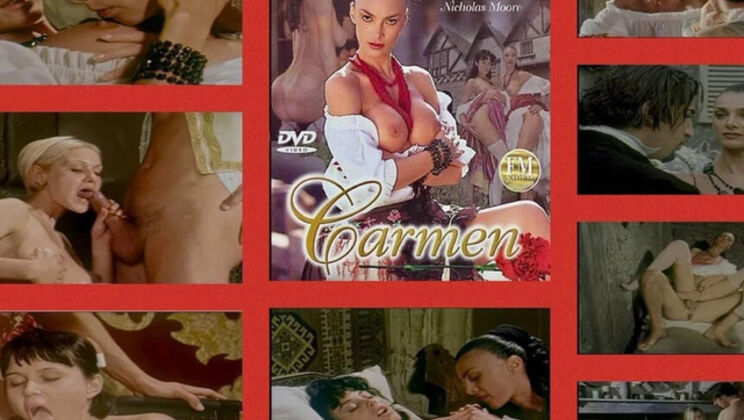 Carmen: Big Tits Blowjob Cum in Mouth Classic Porn Movie