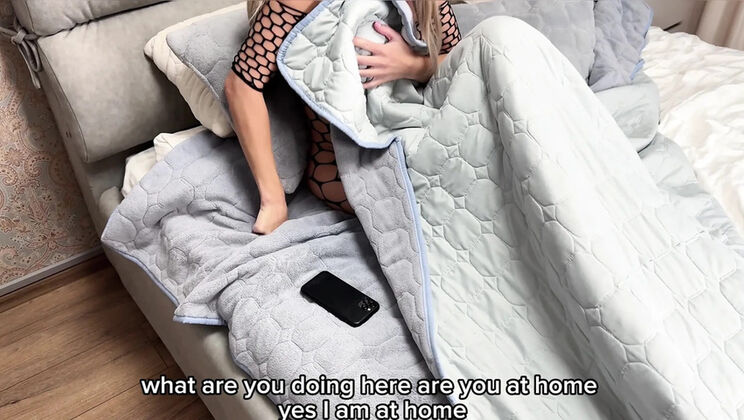 StepMom Fucks StepSon to Keep Her Cheating Secret from Husband – Real Amateur with Talking