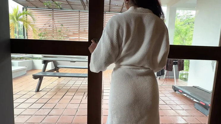 I spy on a small desi girl alone at home ASMR fingering