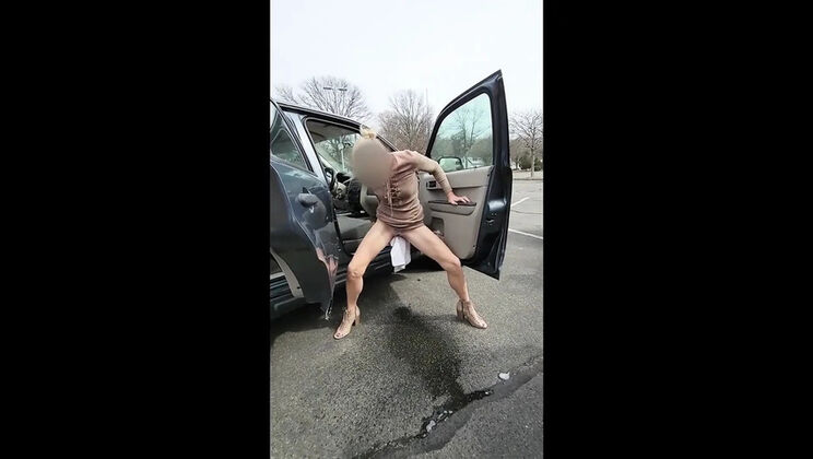 Street Pee 1: Hot MILF Pisses Outdoors in Public